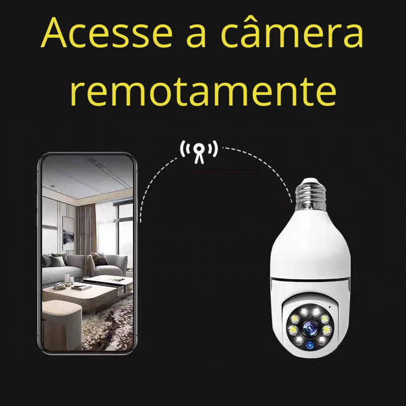 Câmera Lâmpada ShieldVision – Segurança Inteligente e Discreta para sua Casa ou Trabalho