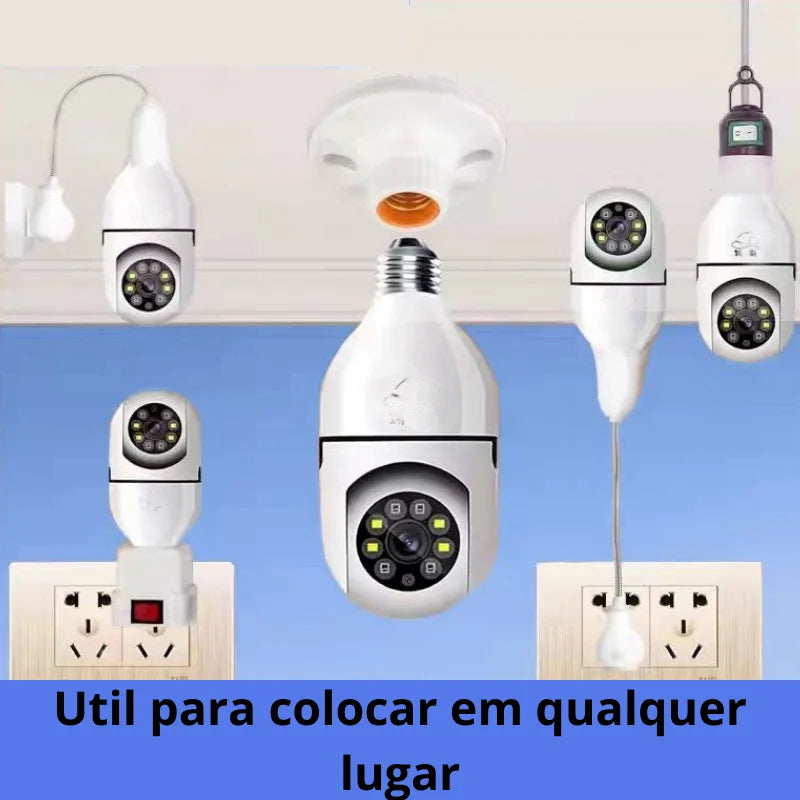 Câmera Lâmpada ShieldVision – Segurança Inteligente e Discreta para sua Casa ou Trabalho