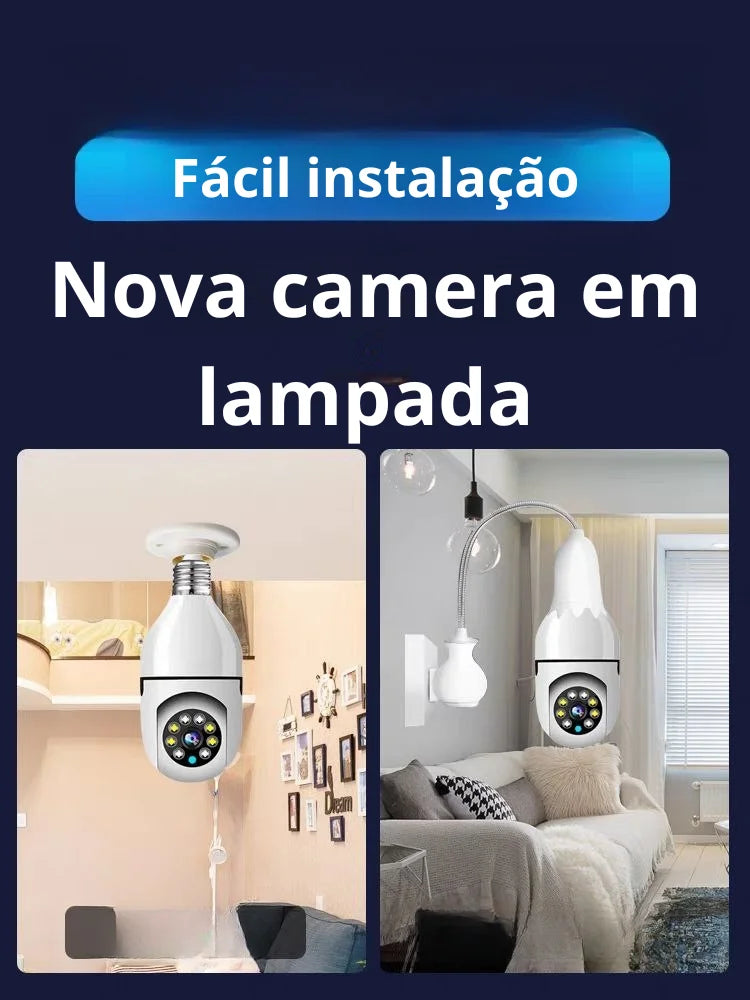 Câmera Lâmpada ShieldVision – Segurança Inteligente e Discreta para sua Casa ou Trabalho