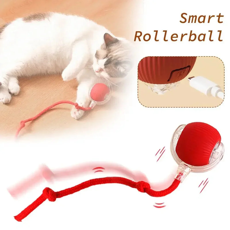 SmartPet Ball – Bola Inteligente para Gatos com Rabo Rolante