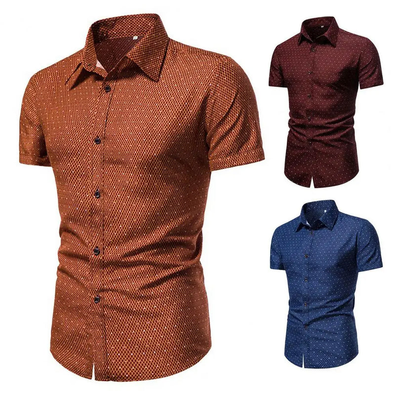 Camisa Masculina Slim Fit de Verão – Elegância e Conforto para Todas as Ocasiões