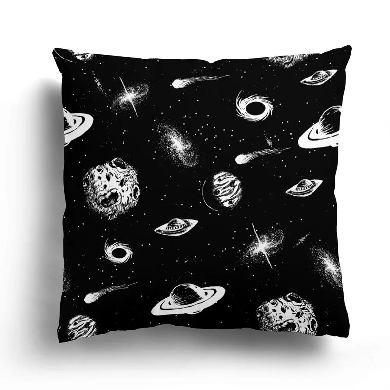 Capa de Almofada Astronauta em Preto e Branco - O Toque Perfeito para Sua Decoração!