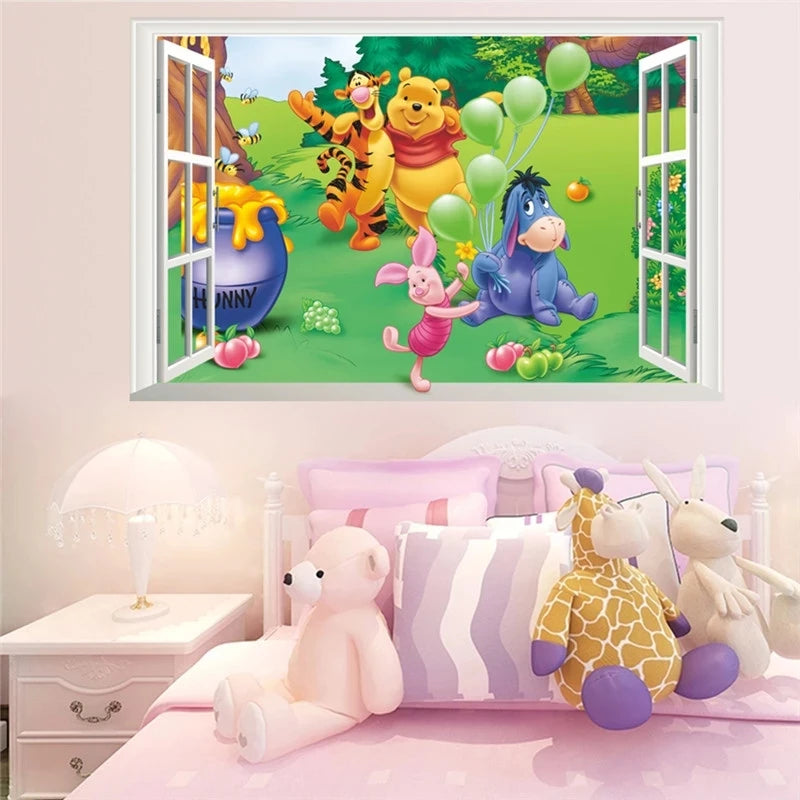 Adesivos de Parede Infantis com Personagens da Disney - Pooh & Friends Adventure